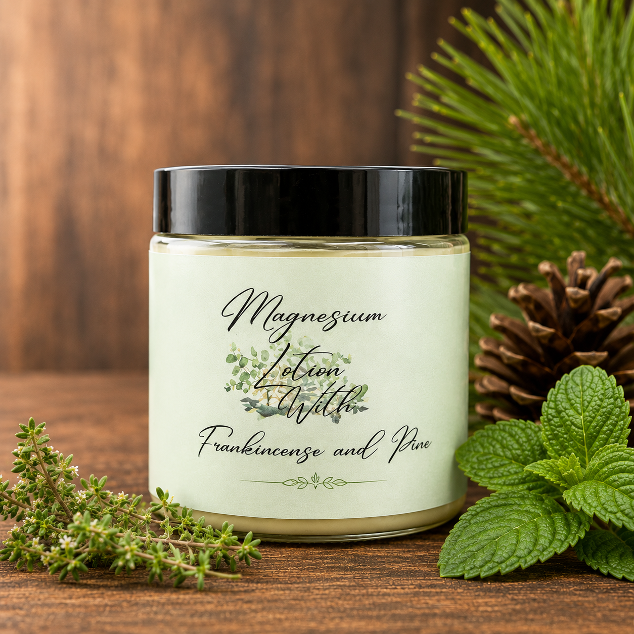Frankincense and Pine Magnesium Lotion (4oz)